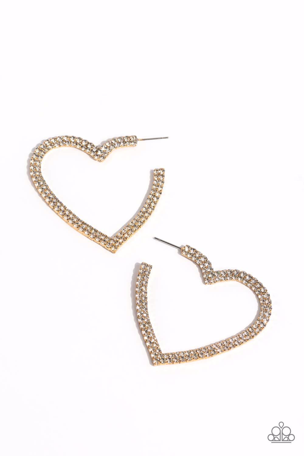 Sweetheart Sequence - Gold Earrings