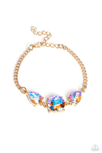 Round Royalty/ Twinkling Trio - Gold Necklace/ Bracelet