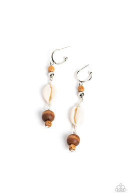 Coastal Cowabunga - Brown Earrings