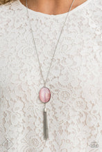 Load image into Gallery viewer, Tasseled Tranquility - Pink Necklace