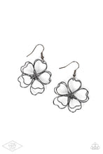 Load image into Gallery viewer, Daisy Double - Black Earrings