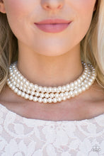 Load image into Gallery viewer, Vintage Romance - White Choker Necklace