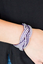 Load image into Gallery viewer, Bring On The Bling - Purple Bracelet