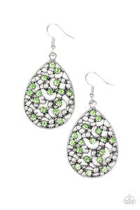 Dazzling Dew - Green Earrings
