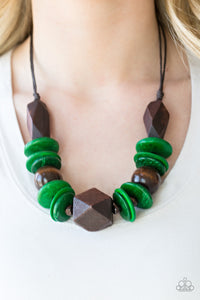 Pacific Paradise - Green Necklace