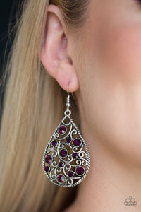 Certainly Courtier- Purple Earrings