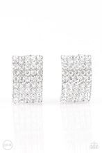 Load image into Gallery viewer, Hollywood Hotshot - White Clip on Earrings