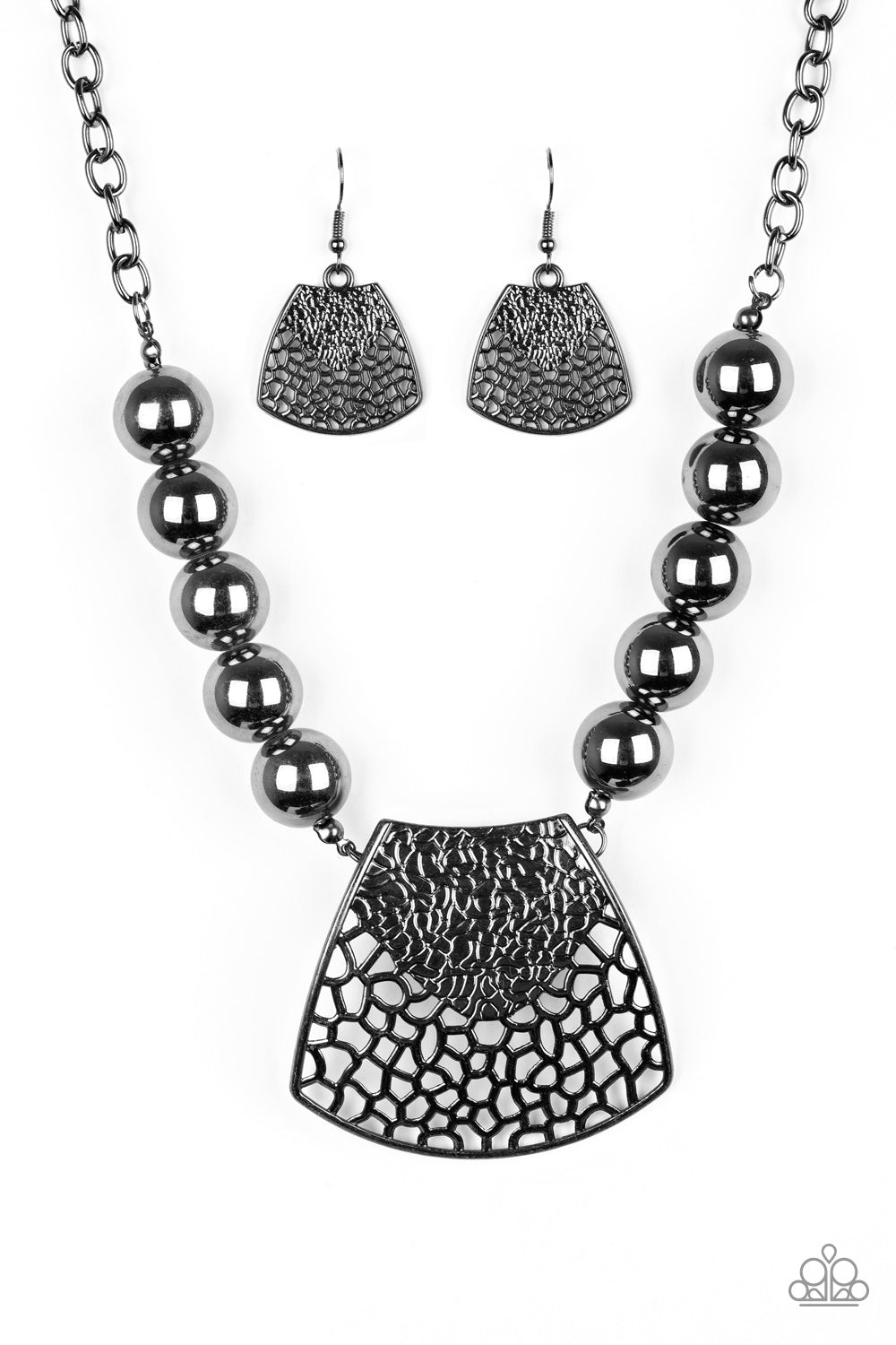 Large and In Charge- Black Necklace