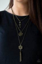 Load image into Gallery viewer, Love Opens All Doors - Brass Necklace