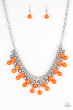 Load image into Gallery viewer, Friday Night Fringe - Orange Necklace