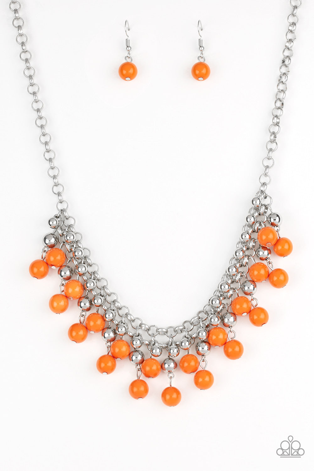 Friday Night Fringe - Orange Necklace