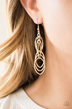 Load image into Gallery viewer, Tangle Tango - Gold Earrings