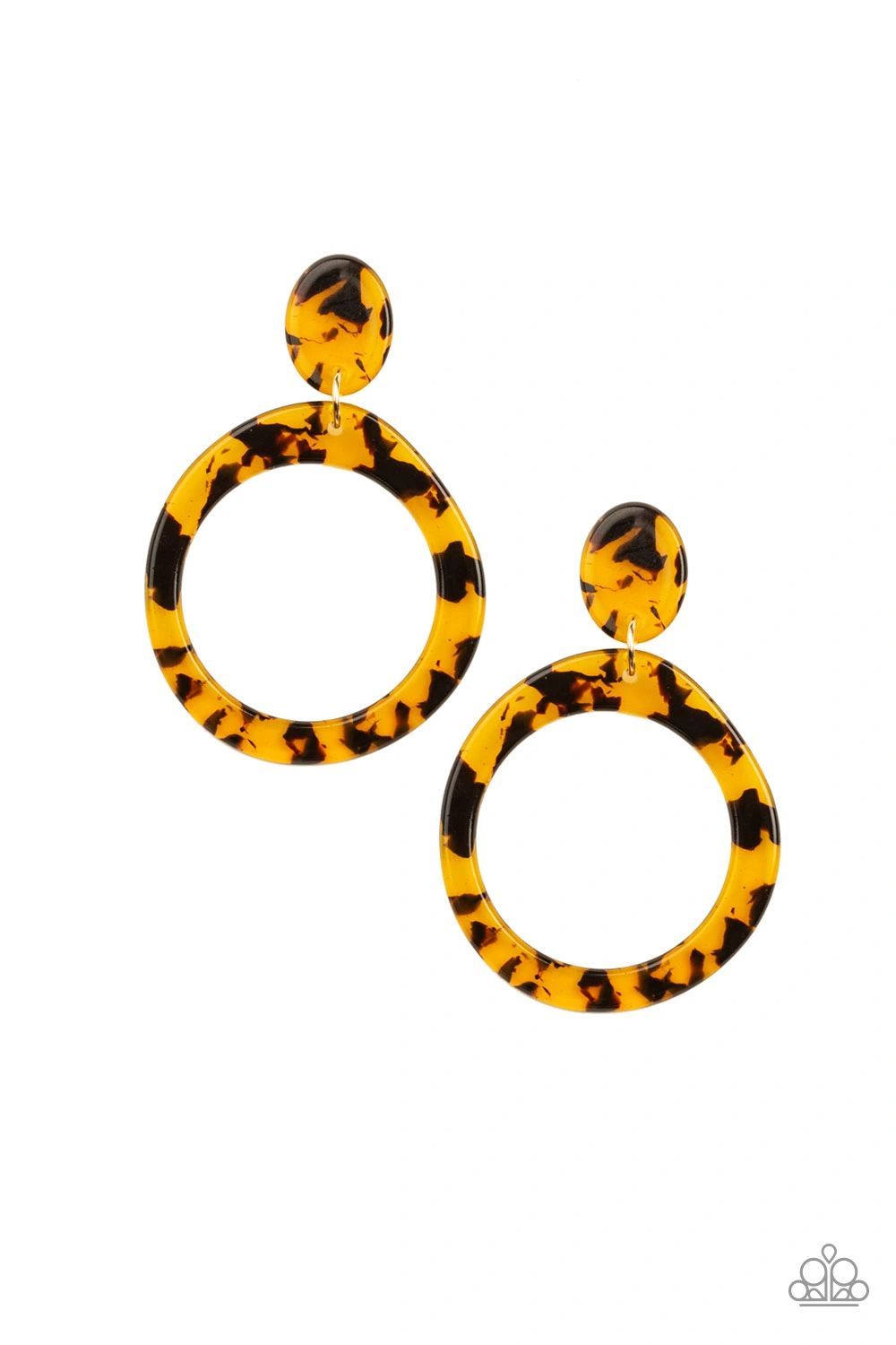 Fish Out Of Water- Yellow Earrings