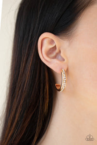 5th Avenue Fashionista - Gold Earrings