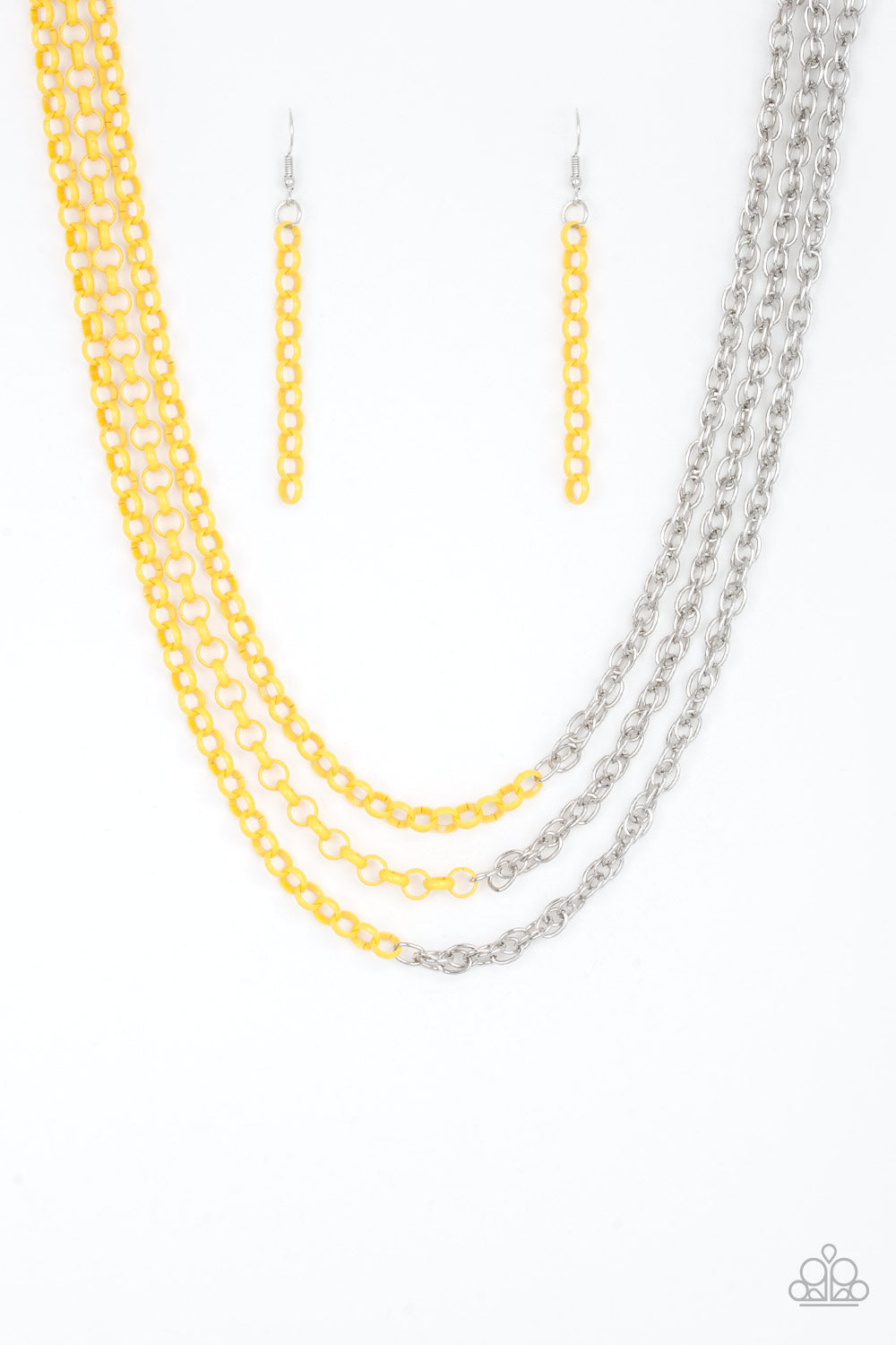 Turn Up The Volume - Yellow Necklace