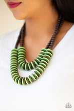 Load image into Gallery viewer, Dominican Disco - Green Necklace