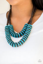 Load image into Gallery viewer, Dominican Disco - Blue Necklace