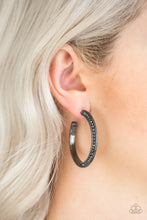 Load image into Gallery viewer, Dazzling Diamond-naire - Black Earrings