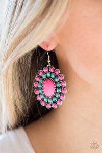 Stone Solstice  - Pink Earrings