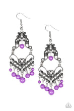 Load image into Gallery viewer, Colorfully Cabaret - Purple Earrings