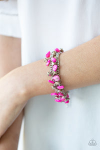 Plentiful Pebbles - Pink Bracelet