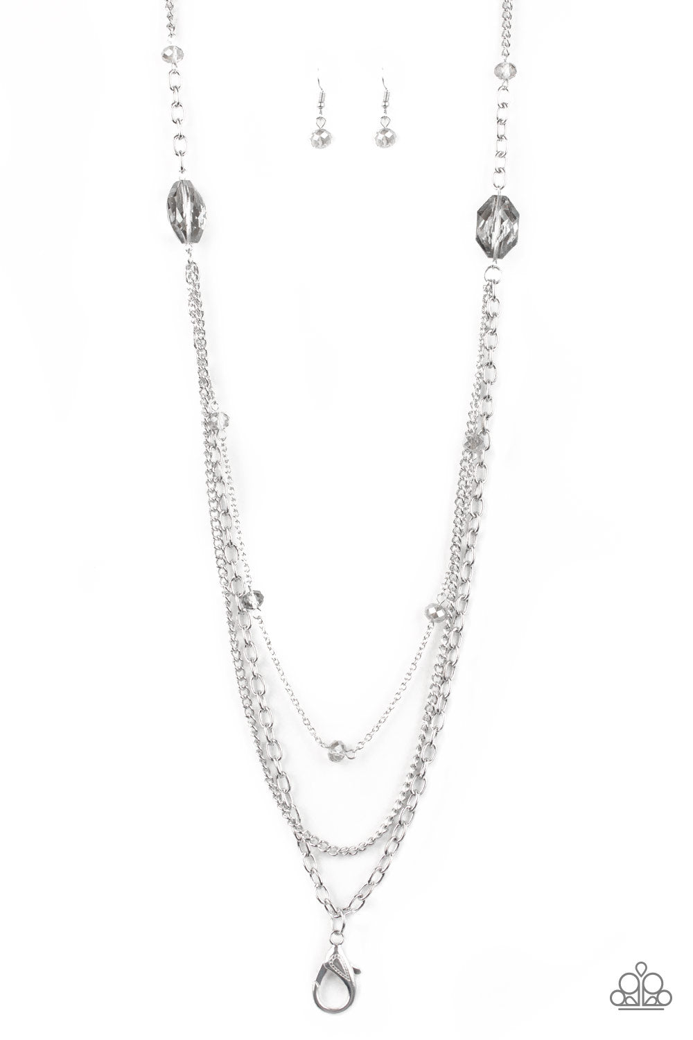 Dare To Dazzle - Silver Necklace Lanyard