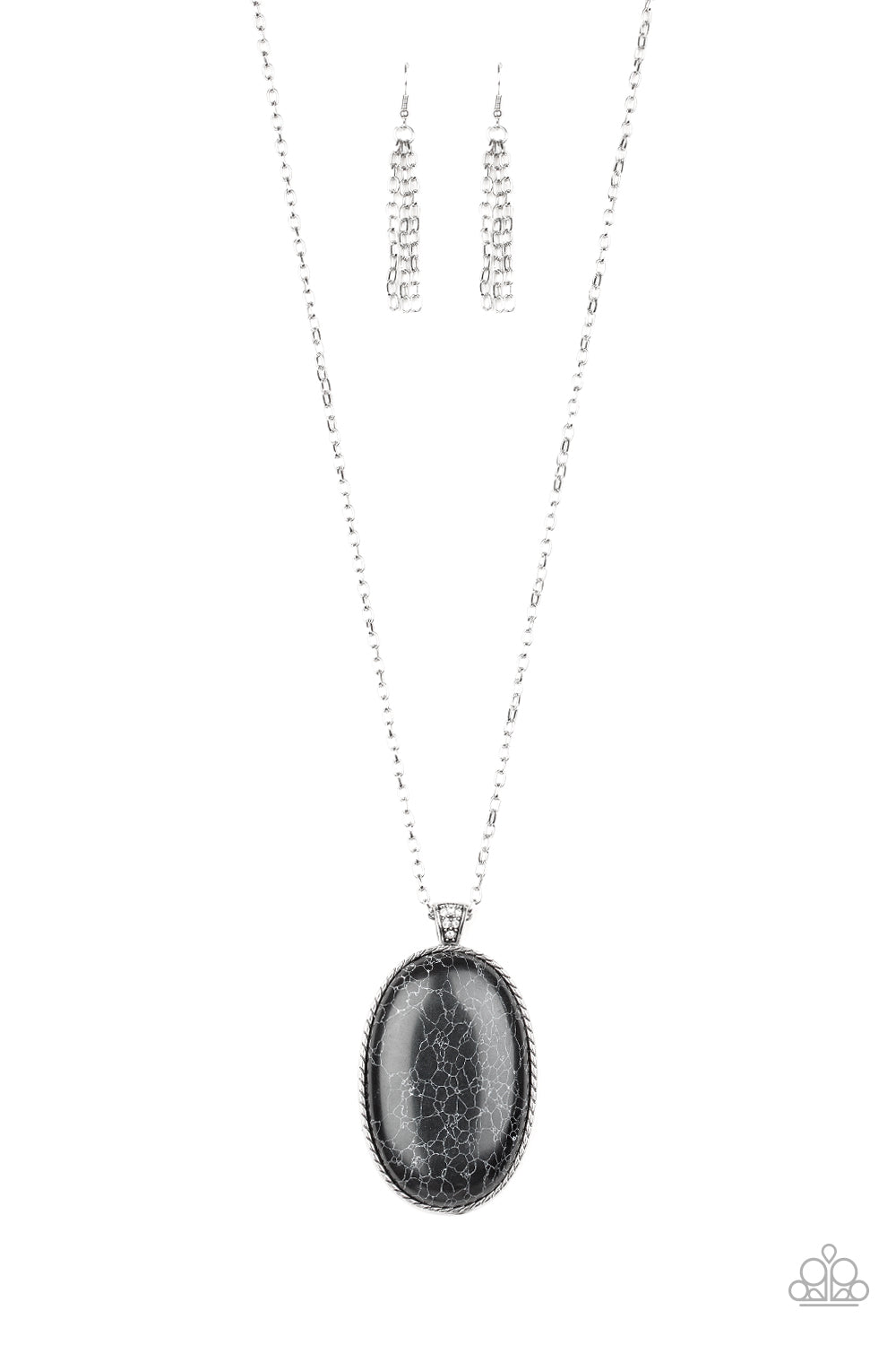 Stone Stampede - Black Necklace