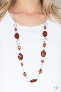 Shimmer Simmer - Brown Necklace