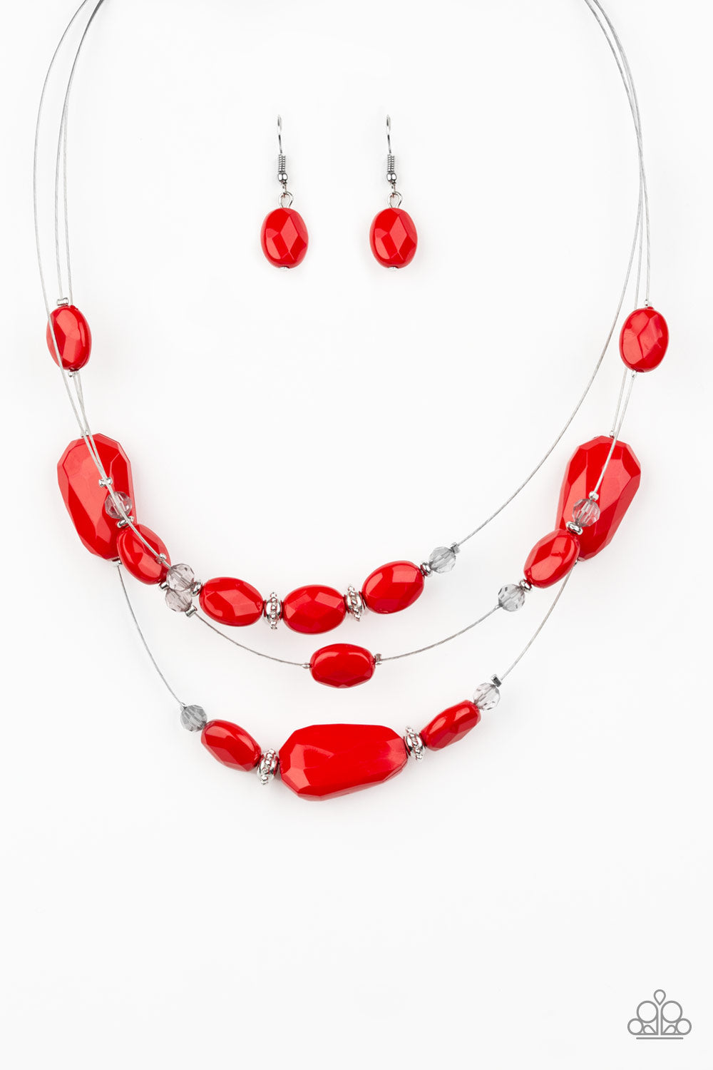 Radiant Reflections - Red Necklace