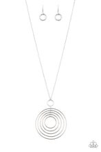 Load image into Gallery viewer, Running Circles In My Mind - Silver Necklace