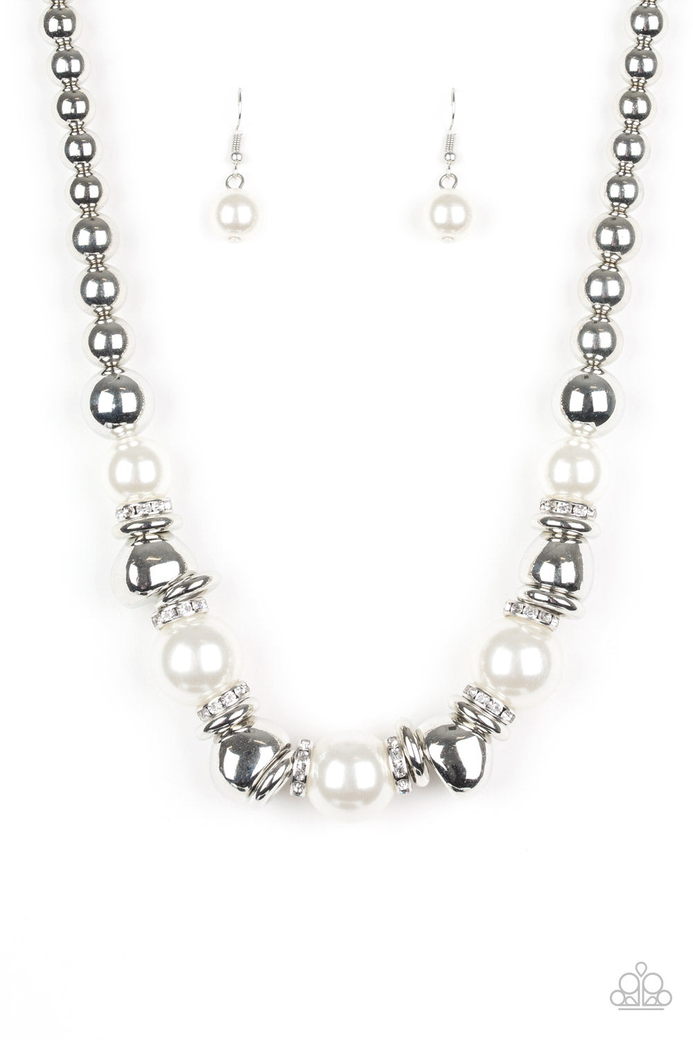 Hollywood HAUTE Spot - White Necklace