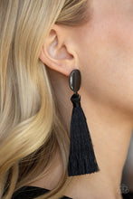 Load image into Gallery viewer, Va Va PLUME - Black Earrings