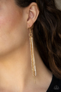 Center Stage Status - Gold Earrings