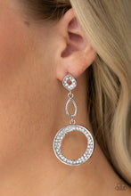 Load image into Gallery viewer, On The Glamour Scene - White Earrings