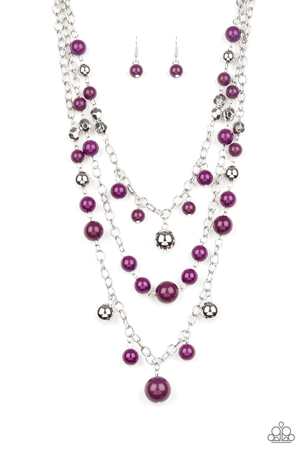 The Partygoer - Purple Necklace