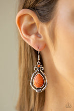 Load image into Gallery viewer, Canyon Scene - Orange Earrings