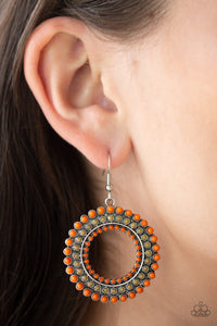 Rural Ripple - Orange Earrings