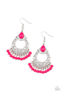 Colorful Colada - Pink Earrings