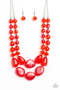 Beach Glam - Red Necklace