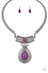 Prowling Prowess - Purple Necklace