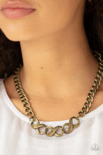 Load image into Gallery viewer, Infinite Impact - Brass Necklace