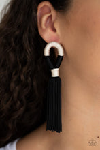 Load image into Gallery viewer, Moroccan Mambo - Black Earrings