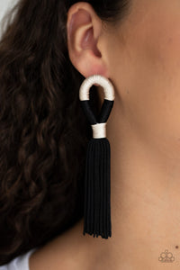 Moroccan Mambo - Black Earrings