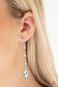 Must Love Diamonds - White Earrings
