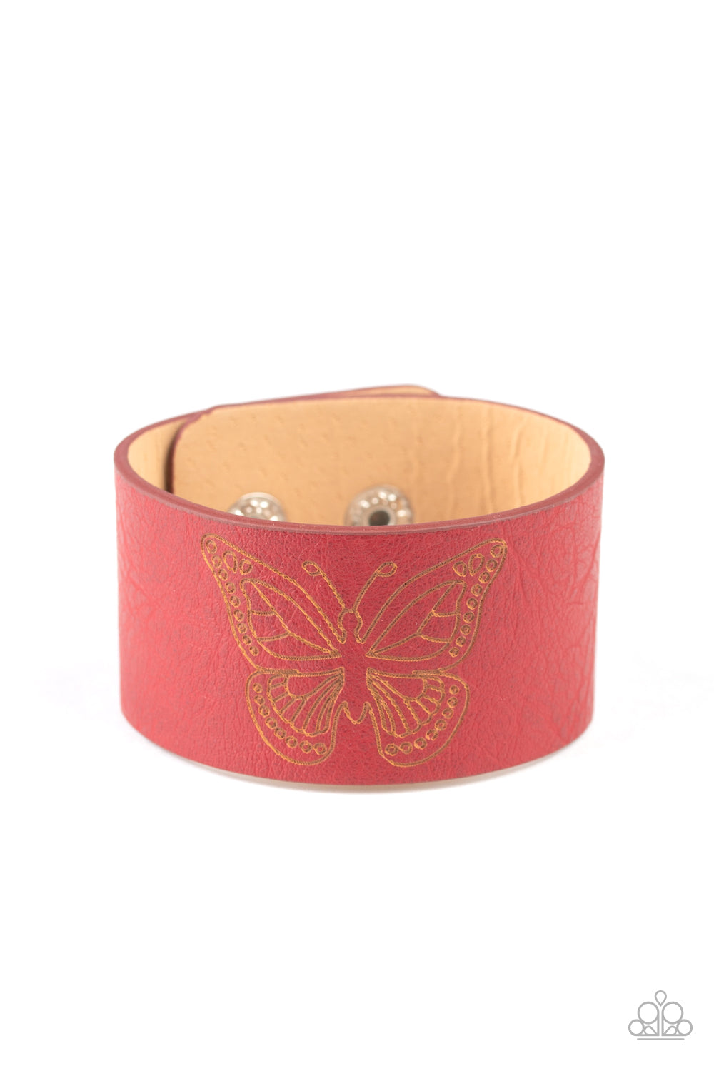 Flirty Flutter - Red Bracelet