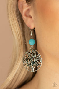 Bountiful Branches - Blue Earrings