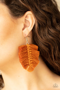 Knotted Native - Brown Earrings