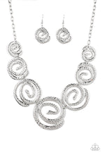 Load image into Gallery viewer, Statement Swirl - Silver Necklace