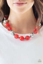 Load image into Gallery viewer, Very Voluminous - Red Necklace