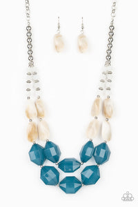 Seacoast Sunset - Blue Necklace